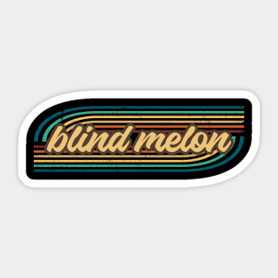 blind melon retro stripes Sticker